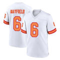 Punc TB.Buccaneers #6 Baker Mayfield Player White '76 Home Game Stitched Jerseys