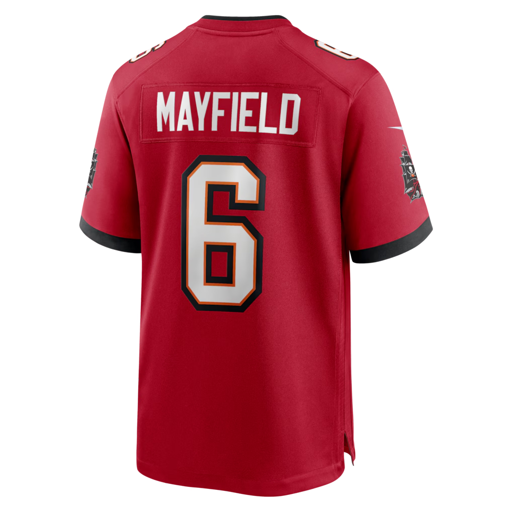 Punc TB.Buccaneers #6 Baker Mayfield Red Team Game Stitched Jerseys