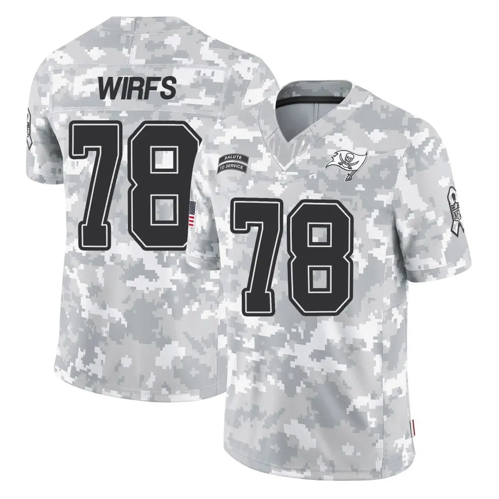 Punc TB.Buccaneers #78 Tristan Wirfs Player Arctic Camo Limited Salute To Service Home Game Stitched Jerseys