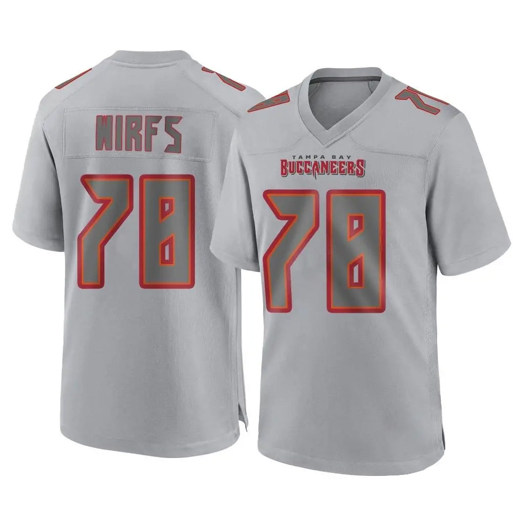 Punc TB.Buccaneers #78 Tristan Wirfs Player Gray Atmosphere Fashion Home Game Stitched Jerseys