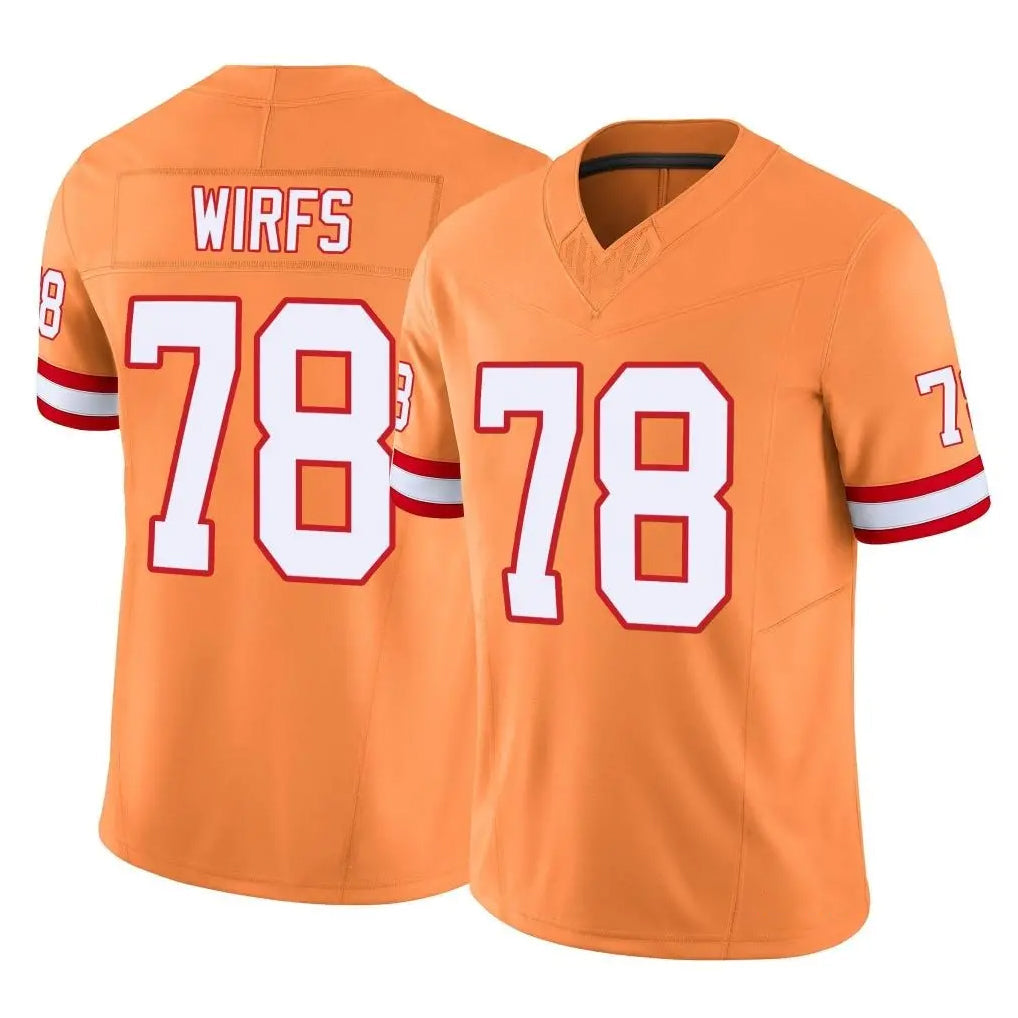 Punc TB.Buccaneers #78 Tristan Wirfs Player Orange Limited Vapor F.U.S.E. Home Game Stitched Jerseys