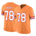 Punc TB.Buccaneers #78 Tristan Wirfs Player Orange Limited Vapor F.U.S.E. Home Game Stitched Jerseys