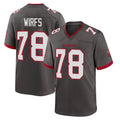 Punc TB.Buccaneers #78 Tristan Wirfs Player Pewter Alternate Home Game Stitched Jerseys