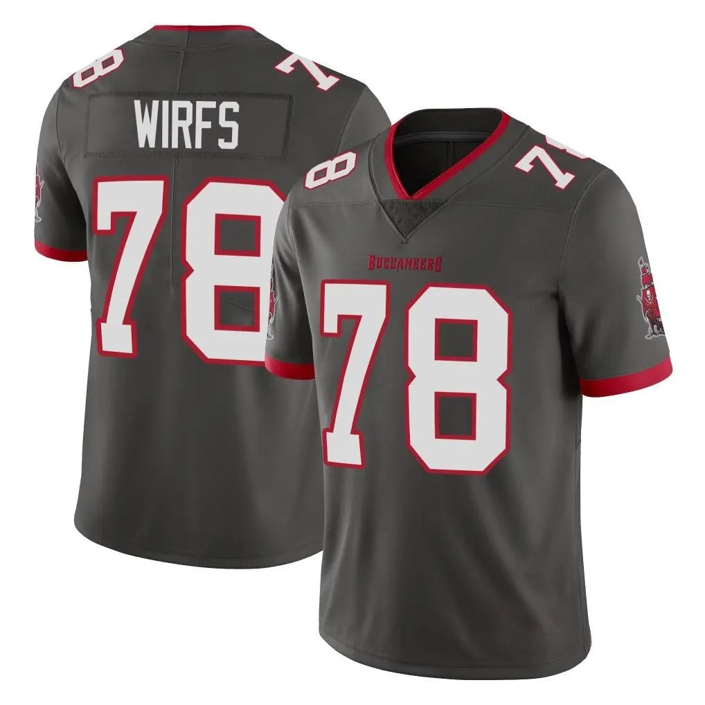 Punc TB.Buccaneers #78 Tristan Wirfs Player Pewter Limited Alternate Vapor Home Game Stitched Jerseys