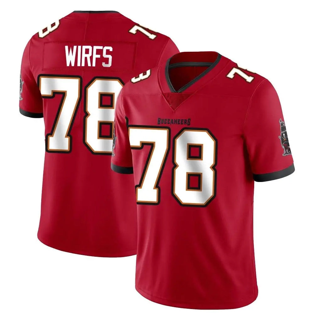 Punc TB.Buccaneers #78 Tristan Wirfs Player Red Limited Vapor Home Game Stitched Jerseys
