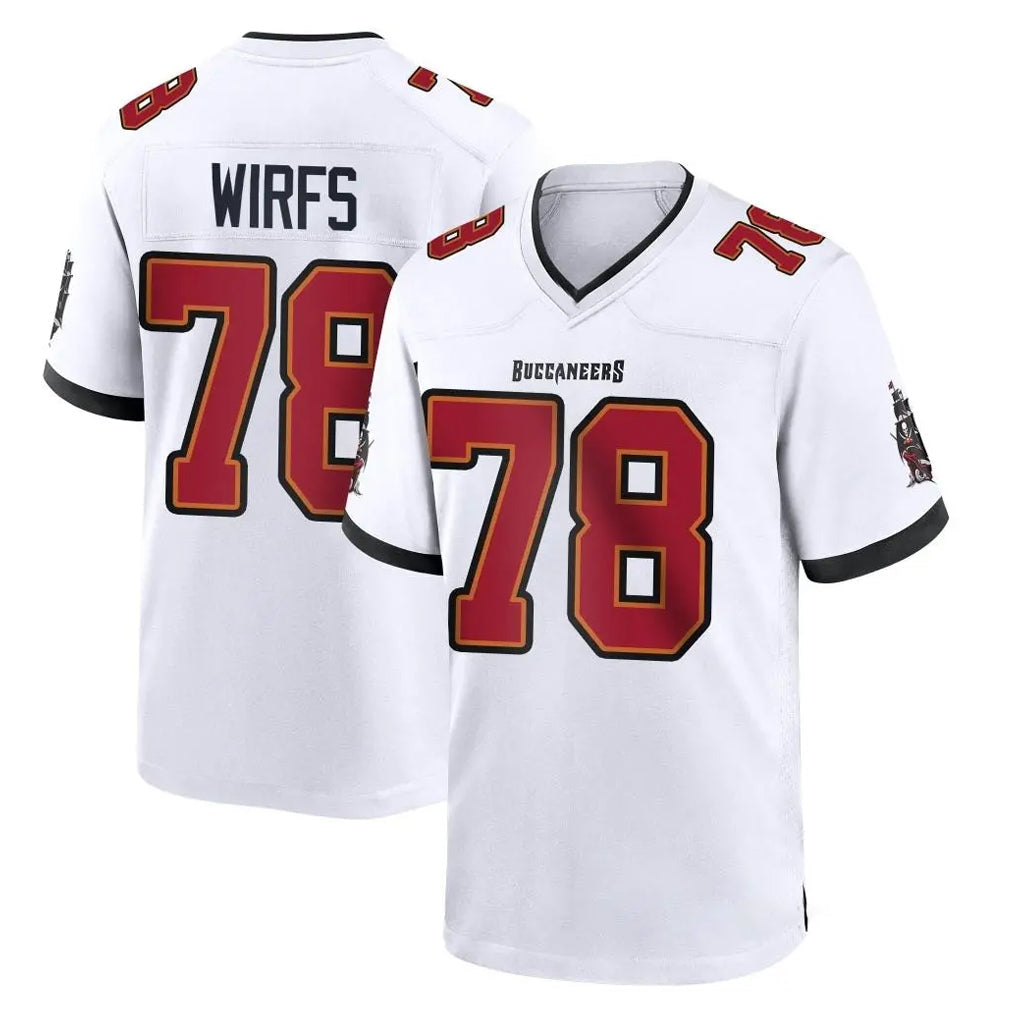 Punc TB.Buccaneers #78 Tristan Wirfs Player White Home Game Stitched Jerseys