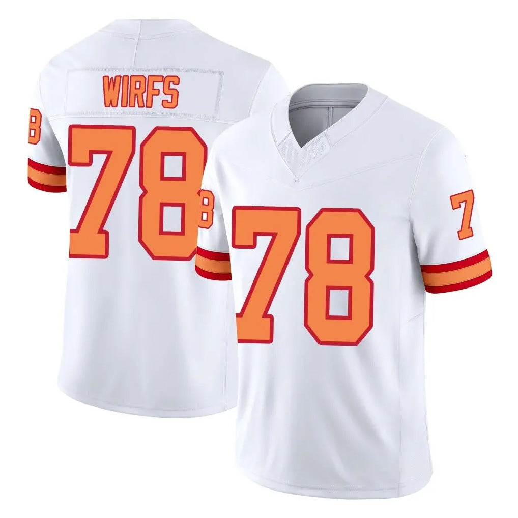 Punc TB.Buccaneers #78 Tristan Wirfs Player White Limited '76 Vapor F.U.S.E. Home Game Stitched Jerseys