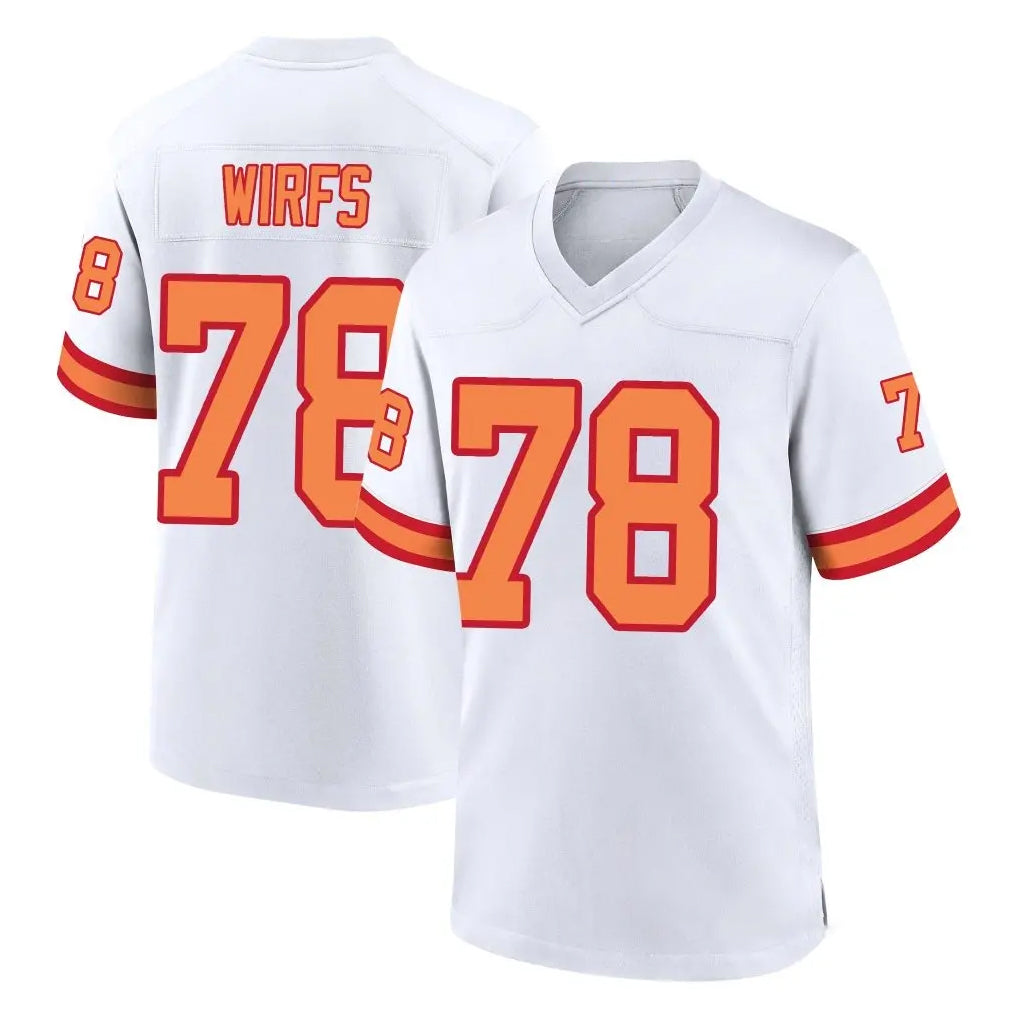 Punc TB.Buccaneers #78 Tristan Wirfs Player White '76 Home Game Stitched Jerseys