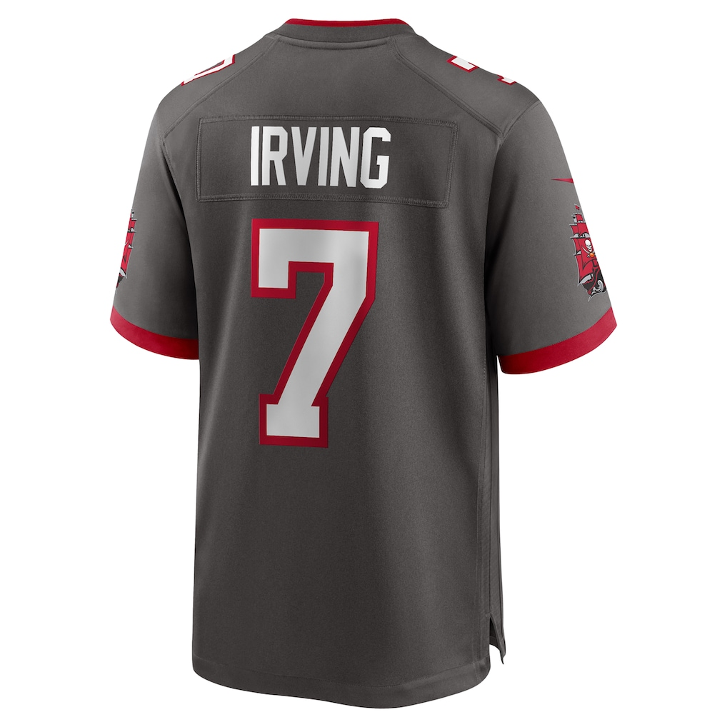 Punc TB.Buccaneers #7 Bucky Irving Pewter Alternate Game Stitched Jerseys