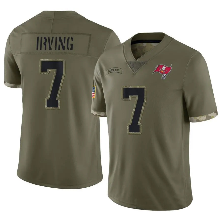 Punc TB.Buccaneers #7 Bucky Irving Player Limited Olive Salute To Service Stitched Jerseys