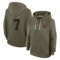 Punc TB.Buccaneers #7 Bucky Irving Player Olive Salute To Service Hoodies Stitched Jerseys