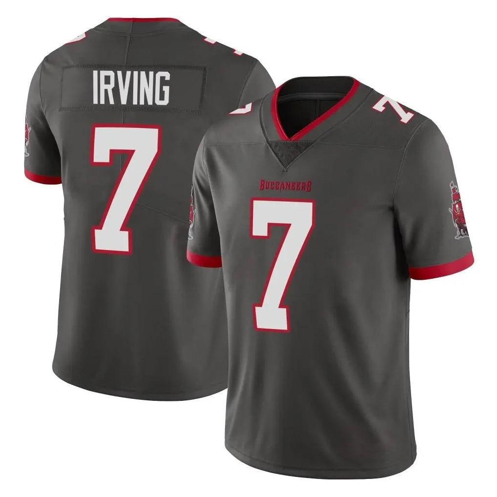 Punc TB.Buccaneers #7 Bucky Irving Player Pewter Limited Alternate Vapor Home Game Stitched Jerseys