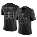 Punc TB.Buccaneers #88 Cade Otton Player Black Reflective Limited Home Game Stitched Jerseys