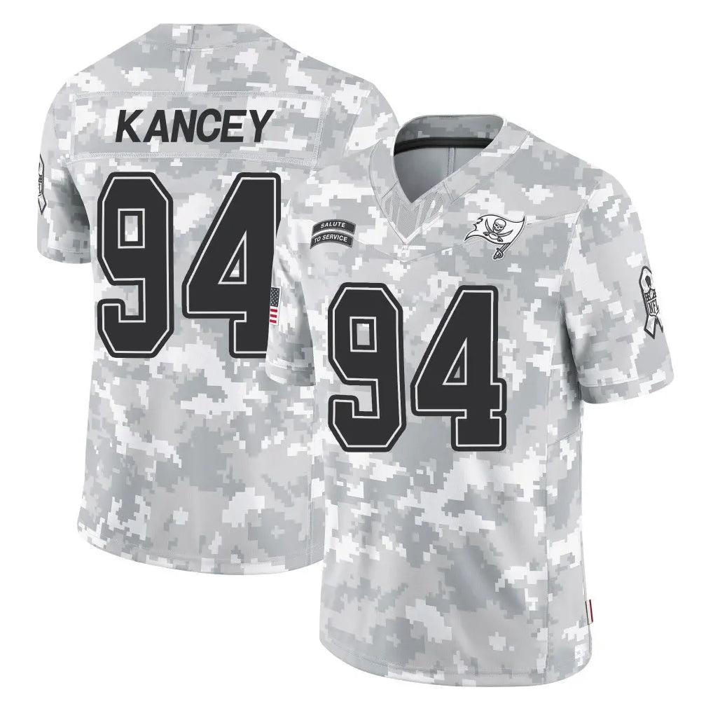 Punc TB.Buccaneers #94 Calijah Kancey Player Arctic Camo Limited Salute To Service Home Game Stitched Jerseys