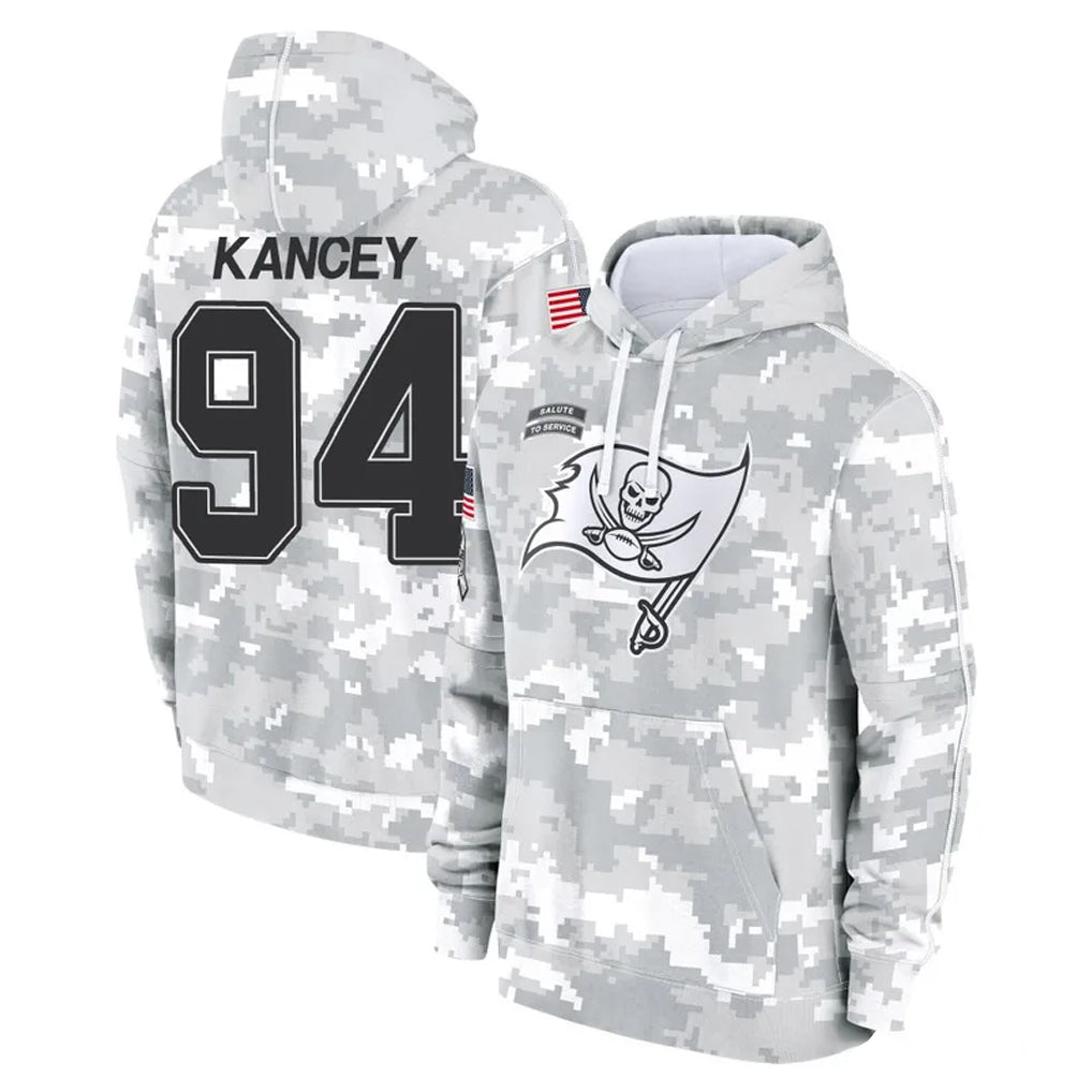Punc TB.Buccaneers #94 Calijah Kancey Player Arctic Camo Limited Salute to Service Pullover Hoodies Game Stitched Jerseys