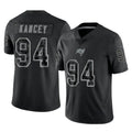 Punc TB.Buccaneers #94 Calijah Kancey Player Black Reflective Limited Home Game Stitched Jerseys