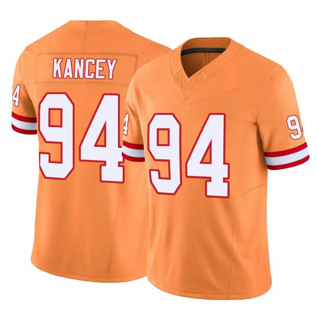 Punc TB.Buccaneers #94 Calijah Kancey Player Orange Limited Vapor F.U.S.E. Home Game Stitched Jerseys