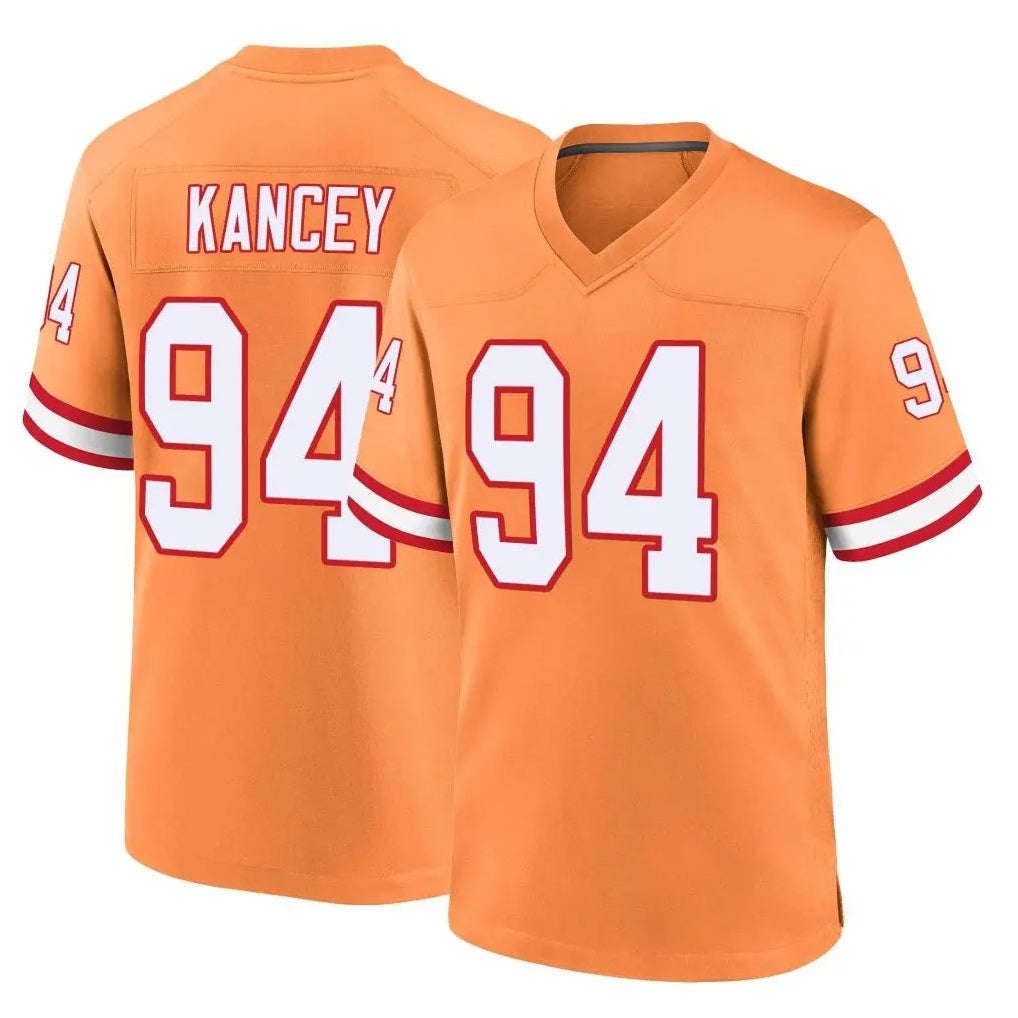 Punc TB.Buccaneers #94 Calijah Kancey Player Orange Throwback Home Game Stitched Jerseys