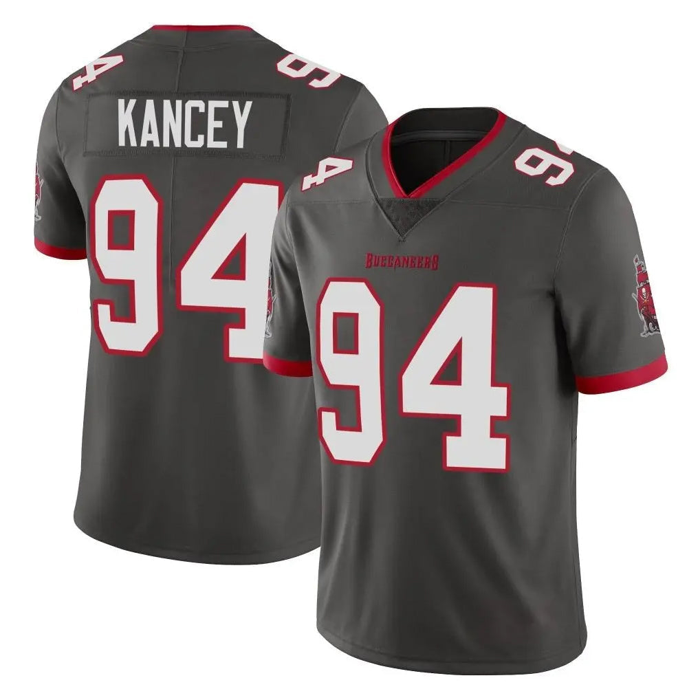 Punc TB.Buccaneers #94 Calijah Kancey Player Pewter Limited Alternate Vapor Home Game Stitched Jerseys