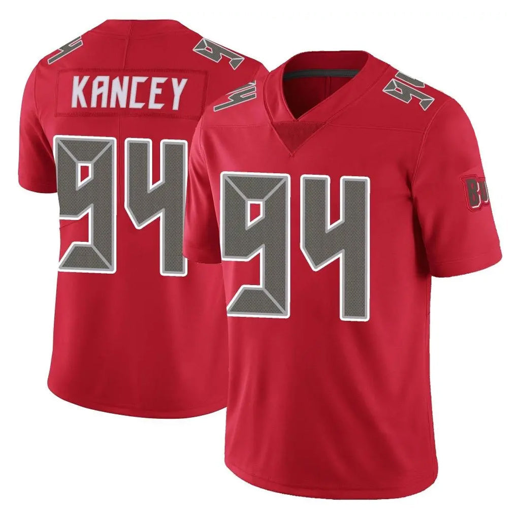 Punc TB.Buccaneers #94 Calijah Kancey Player Red Limited Color Rush Home Game Stitched Jerseys
