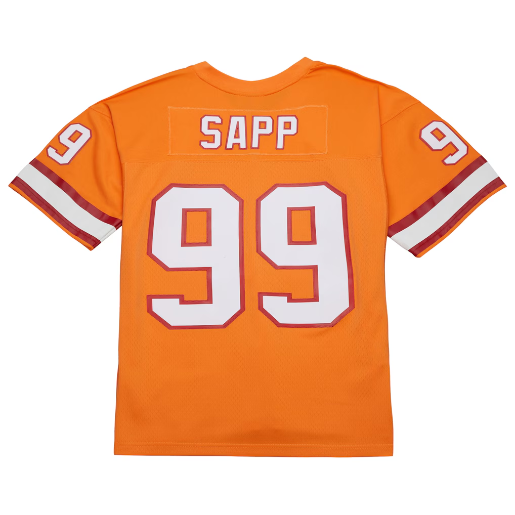 Punc TB.Buccaneers #99 Warren Sapp Mitchell & Ness Orange 1995 Legacy Replica Jersey Stitched Puhic