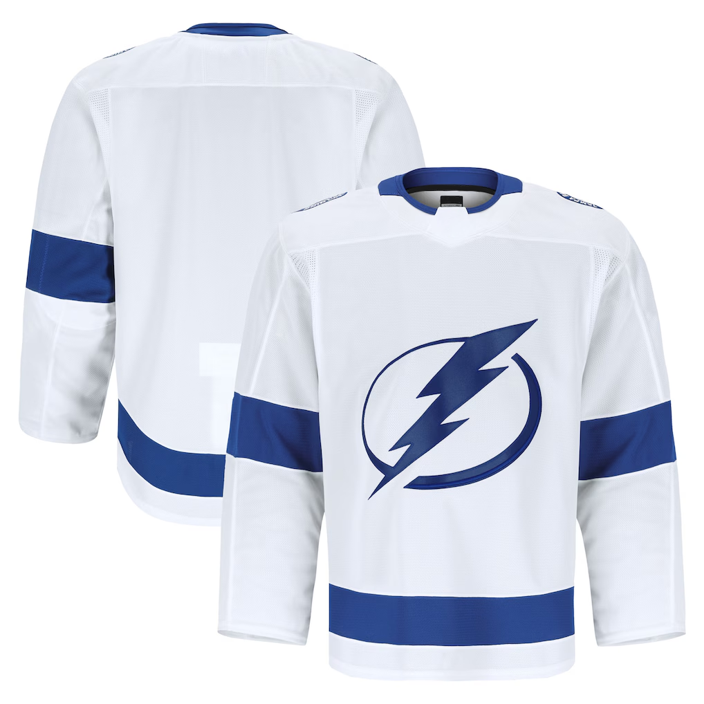 Punc TB.Lightning White Away Authentic Pro Jerseys