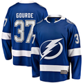 Punc TB.Lightning #37 Yanni Gourde Blue Home Breakaway Jerseys