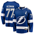 Punc TB.Lightning #77 Victor Hedman Blue Home Captain Patch Breakaway Jerseys