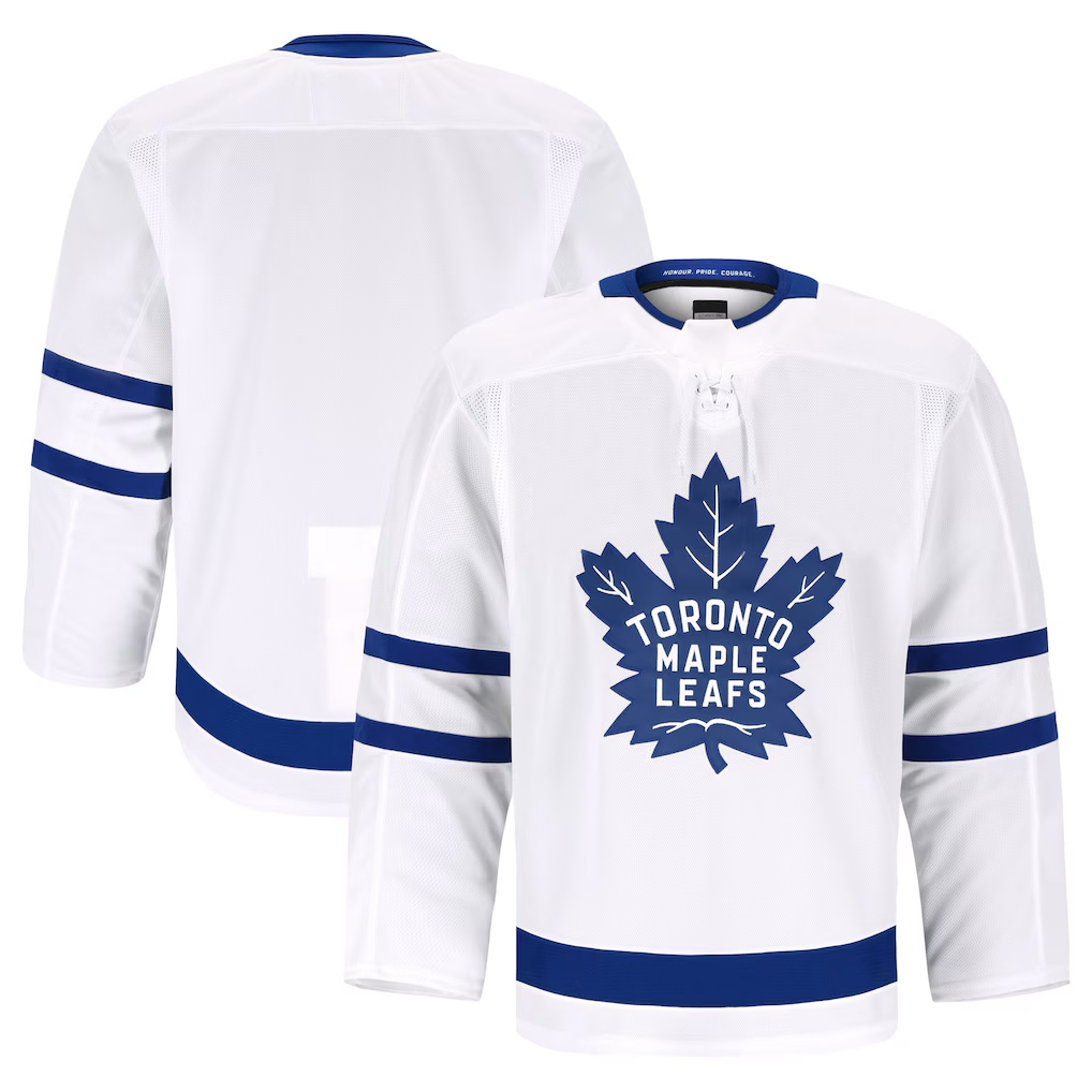 Punc T.Maple Leafs White Away Authentic Pro Jerseys