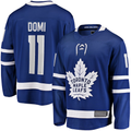 Punc T.Maple Leafs #11 Max Domi Blue Home Breakaway Jerseys