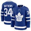 Punc T.Maple Leafs #34 Auston Matthews Blue Home Premium Jerseys