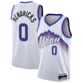 Punc U.Jazz #0 Taylor Hendricks White Swingman Jerseys - Association Edition