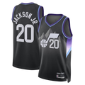 Punc U.Jazz #20 Jaren Jackson Jr. Black Swingman Jerseys - Statement Edition
