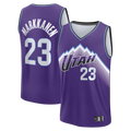 Punc U.Jazz #23 Lauri Markkanen Fanatics Purple Fast Break Replica Jerseys - Icon Edition