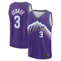 Punc U.Jazz #3 Keyonte George Fanatics Purple Fast Break Replica Jerseys - Icon Edition