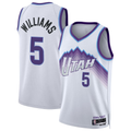 Punc U.Jazz #5 Cody Williams White Swingman Jerseys - Association Edition