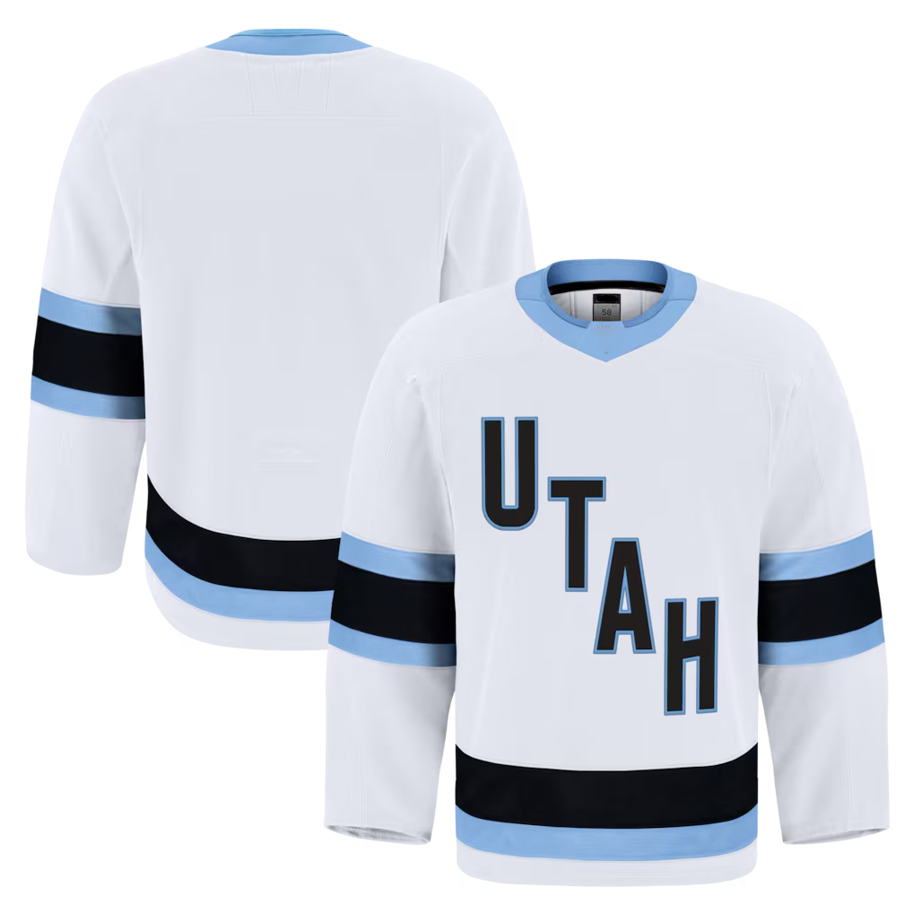 Punc U.Mammoth White Away Authentic Pro Jerseys