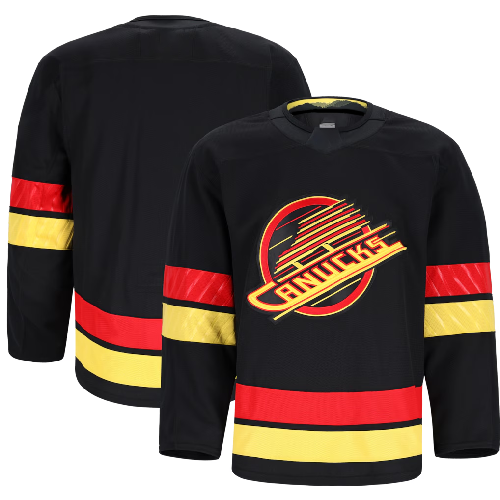 Punc V.Canucks Black Alternate Authentic Pro Jerseys