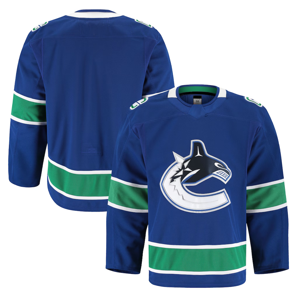 Punc V.Canucks Blue Home Authentic Pro Jerseys