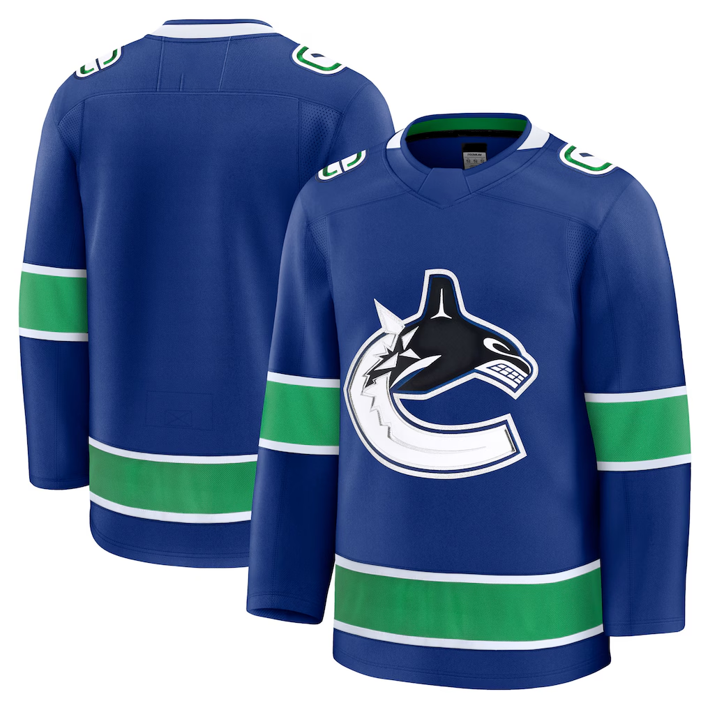 Punc V.Canucks Blue Home Premium Jerseys