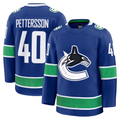 Punc V.Canucks #40 Elias Pettersson Blue Home Premium Jerseys