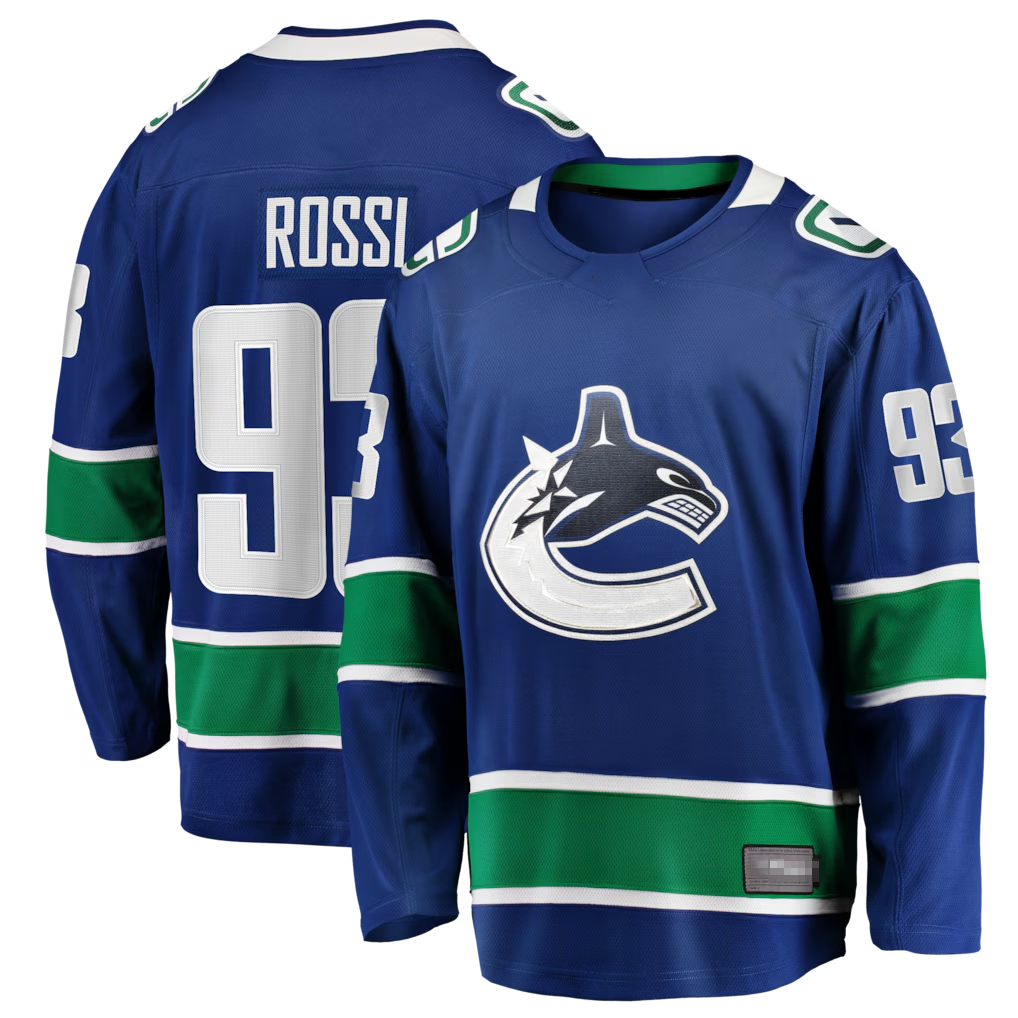 Punc V.Canucks #93 Marco Rossi Blue Home Premier Breakaway Player Jerseys
