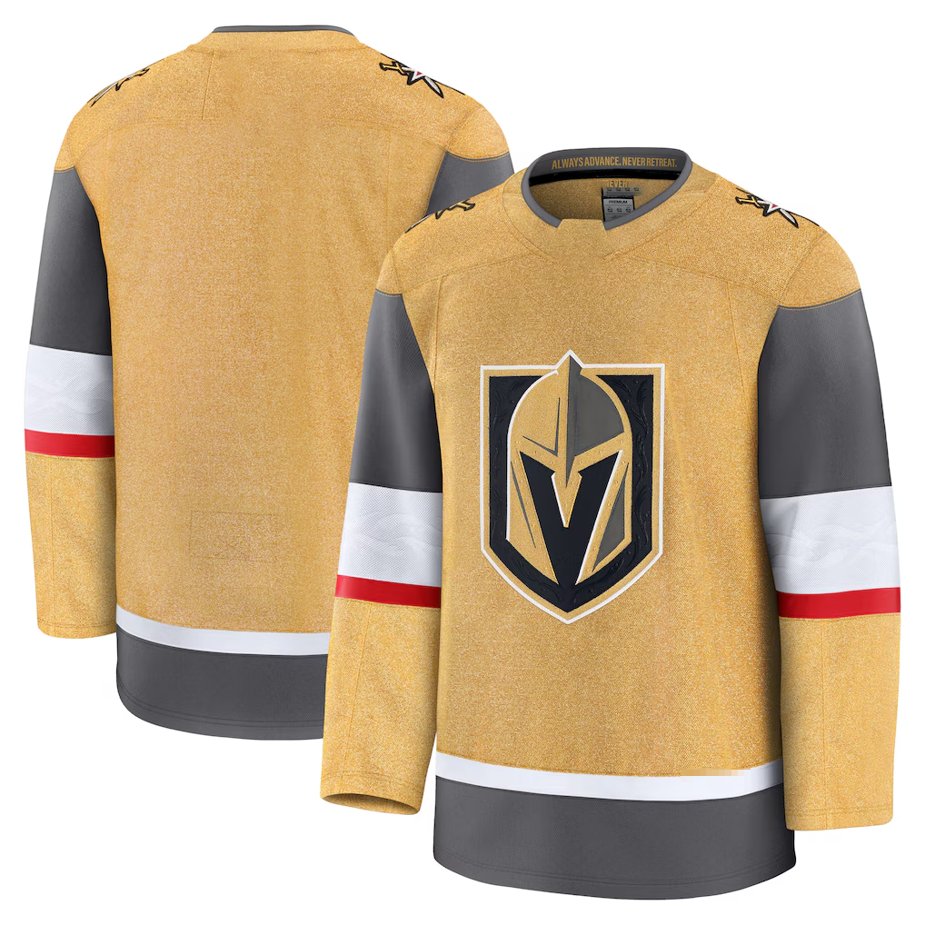 Punc V.Golden Knights Gold Home Premium Jerseys