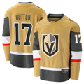Punc V.Golden Knights #17 Ben Hutton Gold Home Premier Breakaway Player Jerseys