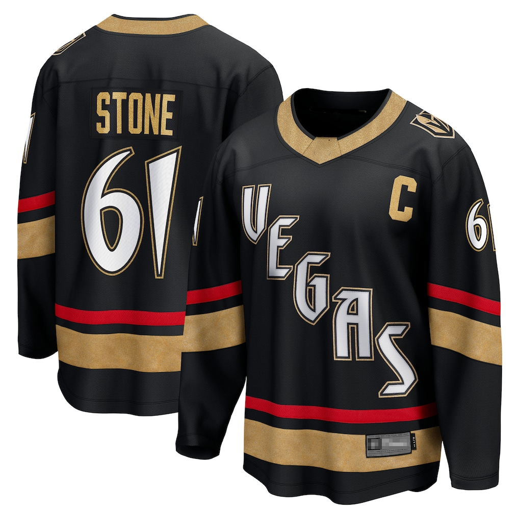 Punc V.Golden Knights #61 Mark Stone Black Special Edition 2.0 Breakaway Player Jerseys