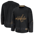 Punc W.Capitals Black 2024 Military Appreciation Practice Jerseys