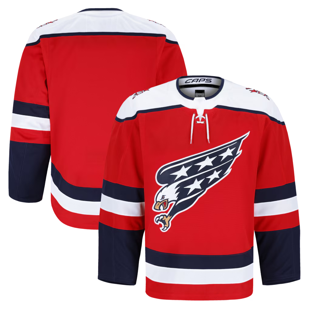 Punc W.Capitals Red Alternate Authentic Pro Jerseys