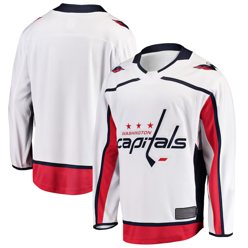 Punc W.Capitals White Breakaway Away Jerseys