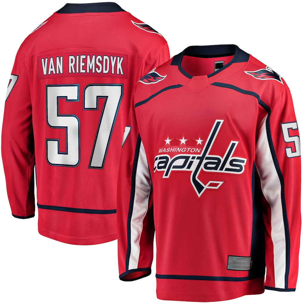 Punc W.Capitals #57 Trevor van Riemsdyk Red Home Breakaway Jerseys