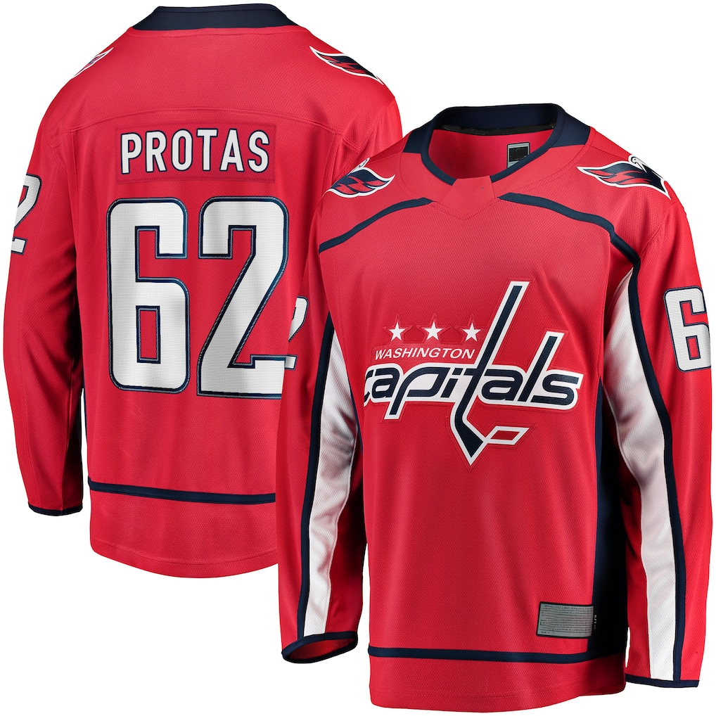 Punc W.Capitals #62 llya Protas Red Home Breakaway Jerseys